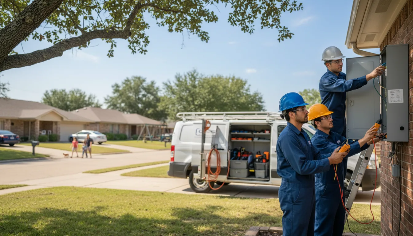 Certified electrician providing emergency electrical services in Oakpark, VA